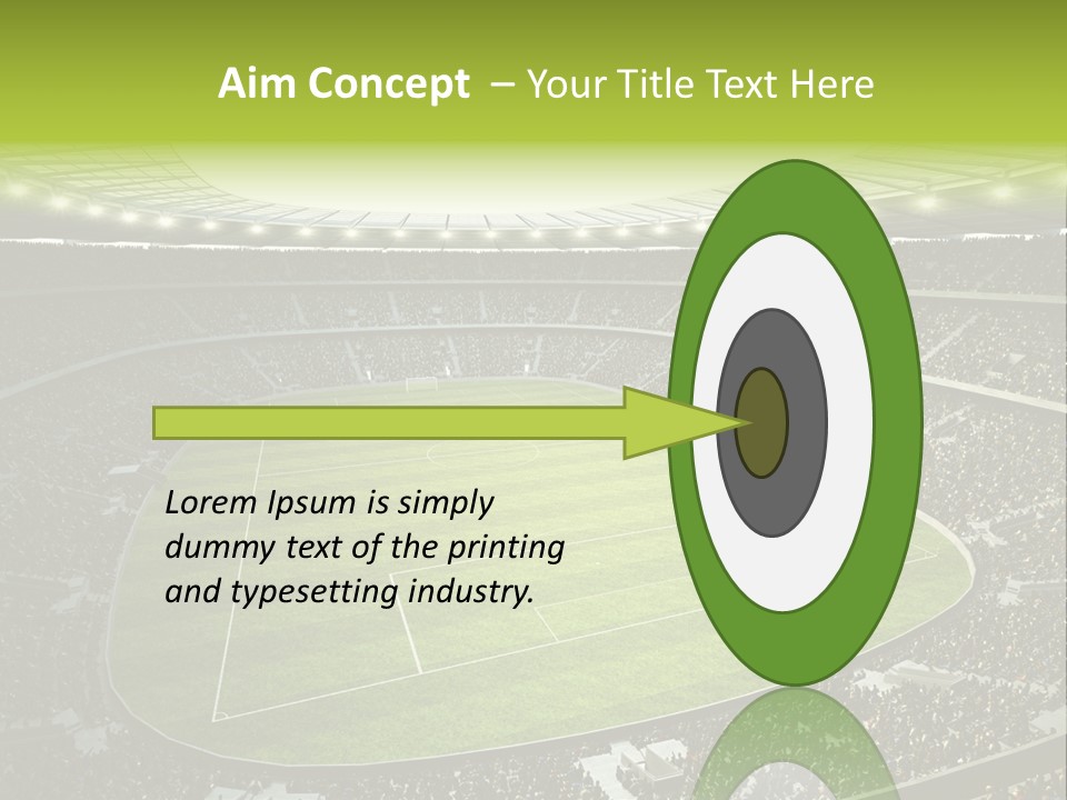 Grass Blue Football PowerPoint Template