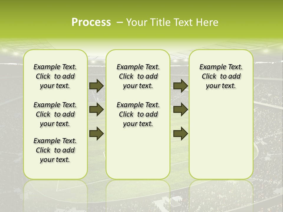 Grass Blue Football PowerPoint Template