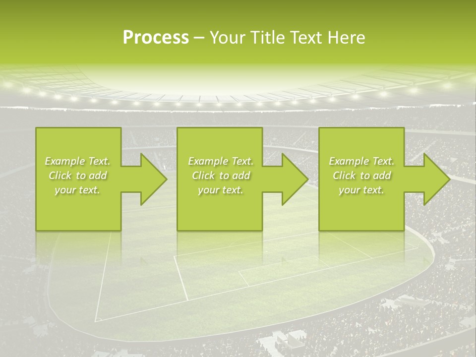 Grass Blue Football PowerPoint Template