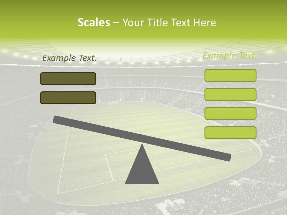 Grass Blue Football PowerPoint Template
