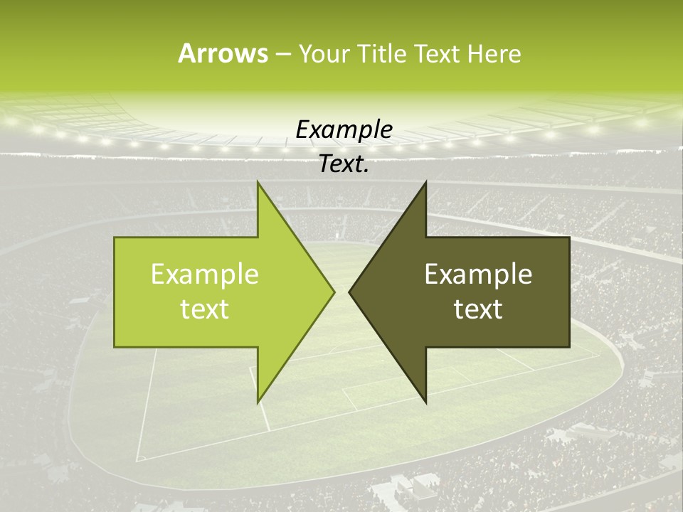 Grass Blue Football PowerPoint Template