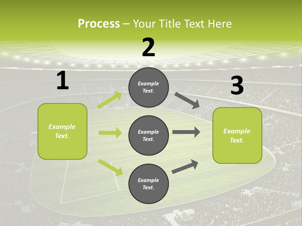 Grass Blue Football PowerPoint Template