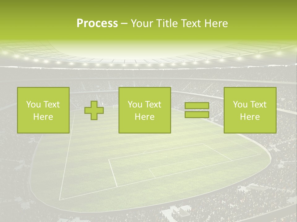 Grass Blue Football PowerPoint Template