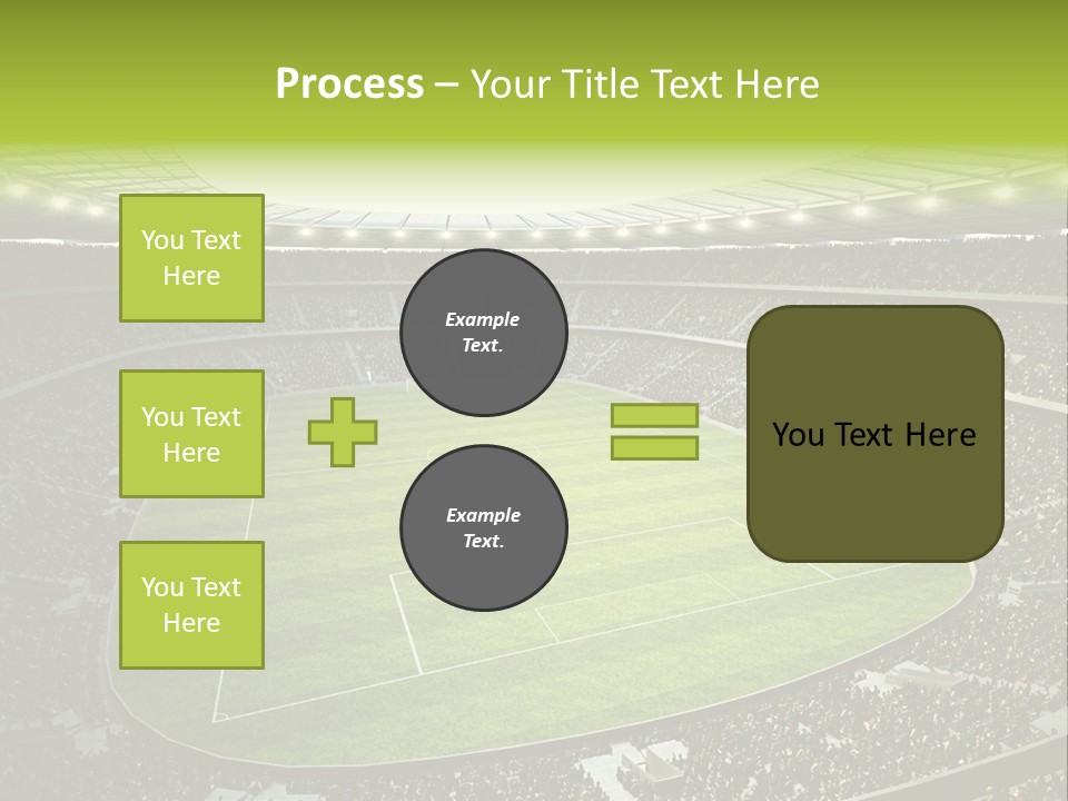 Grass Blue Football PowerPoint Template