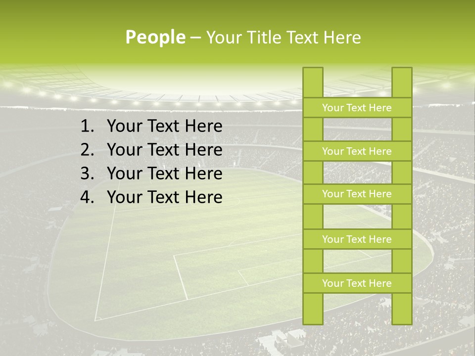 Grass Blue Football PowerPoint Template