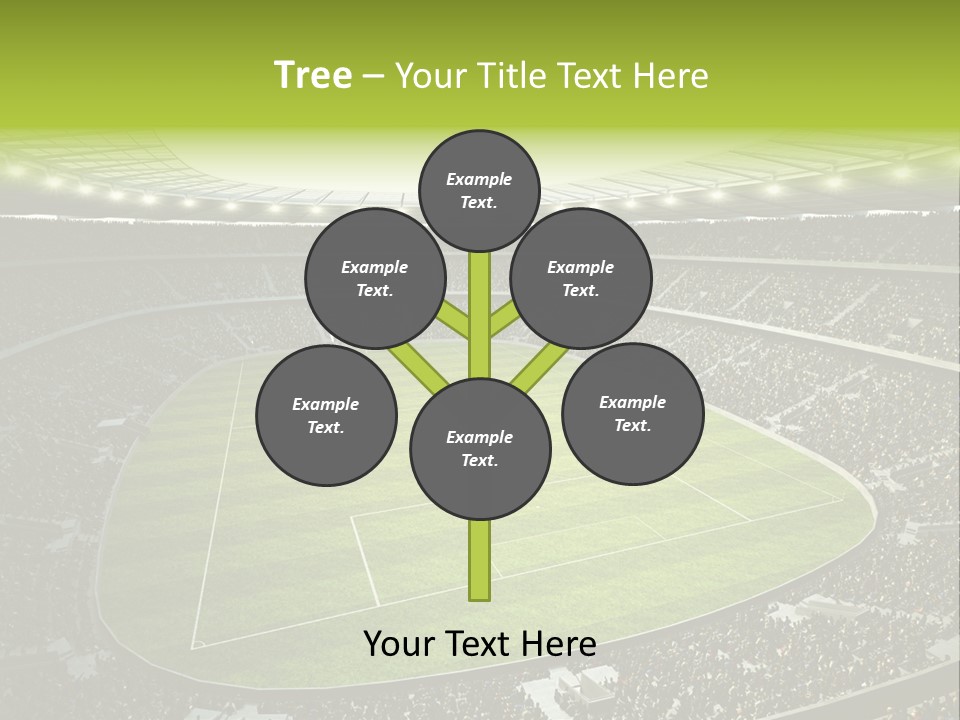 Grass Blue Football PowerPoint Template