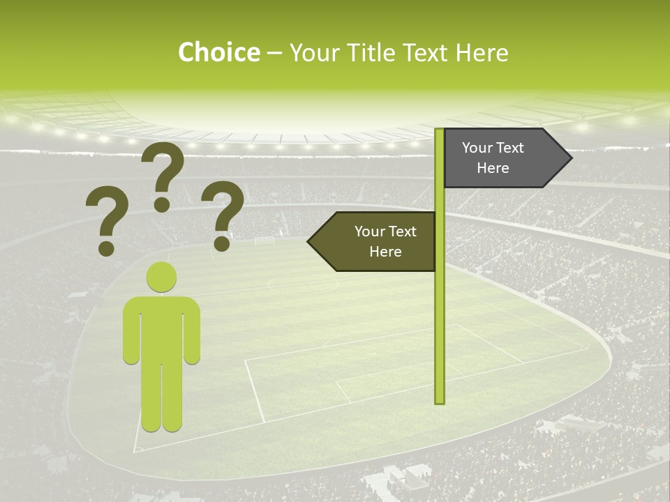 Grass Blue Football PowerPoint Template