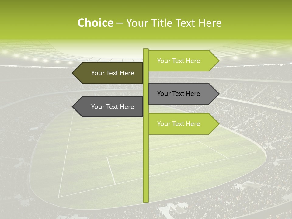 Grass Blue Football PowerPoint Template