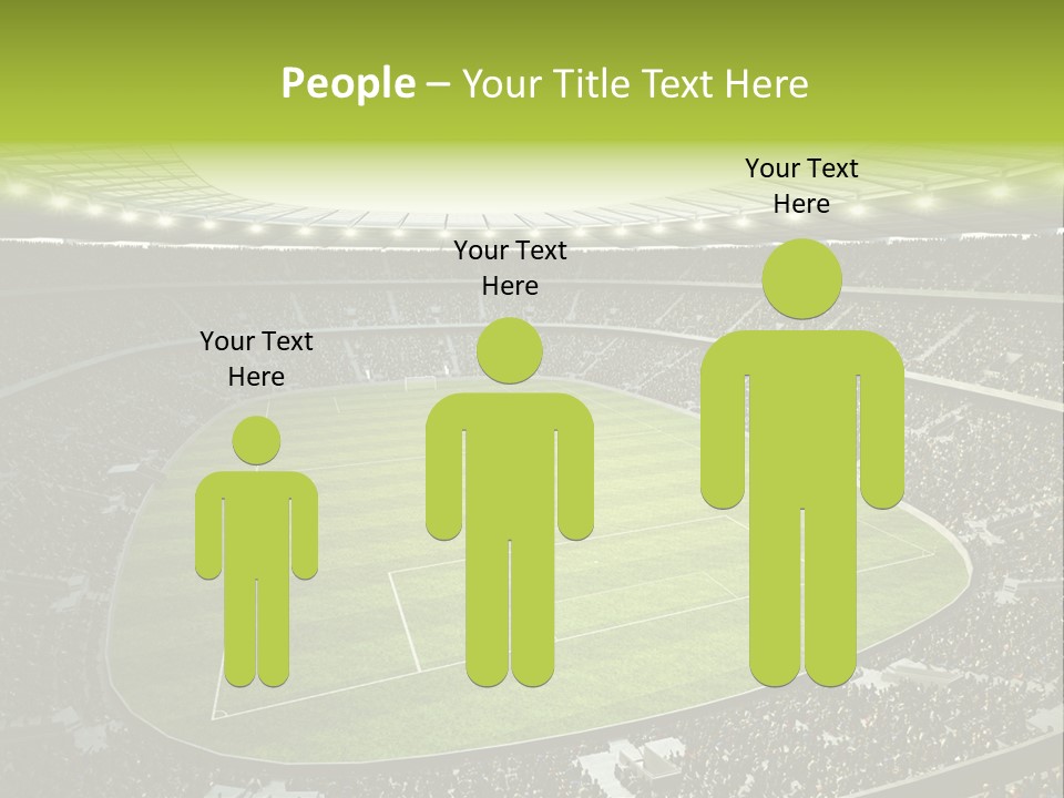 Grass Blue Football PowerPoint Template