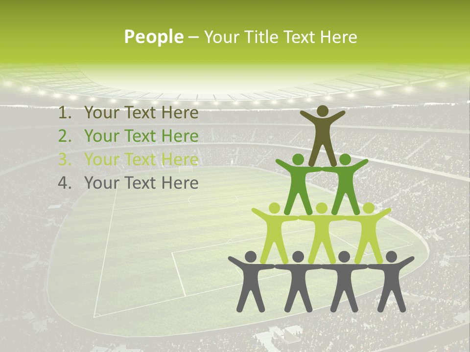 Grass Blue Football PowerPoint Template