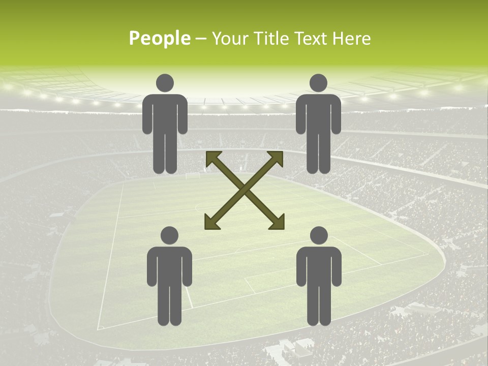 Grass Blue Football PowerPoint Template