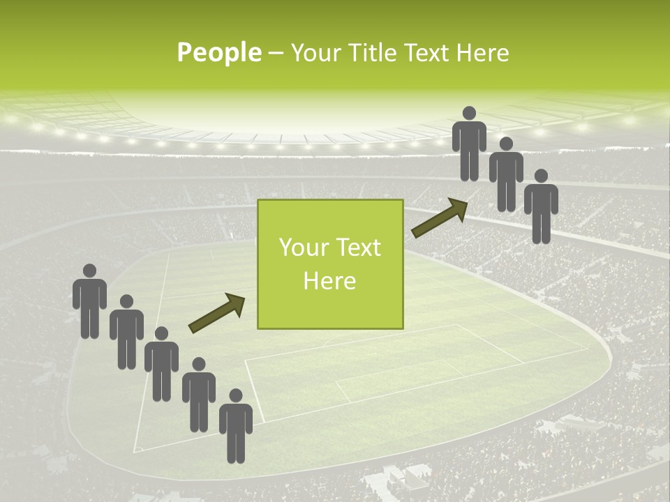 Grass Blue Football PowerPoint Template