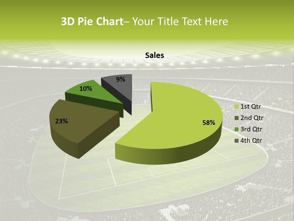 Grass Blue Football PowerPoint Template