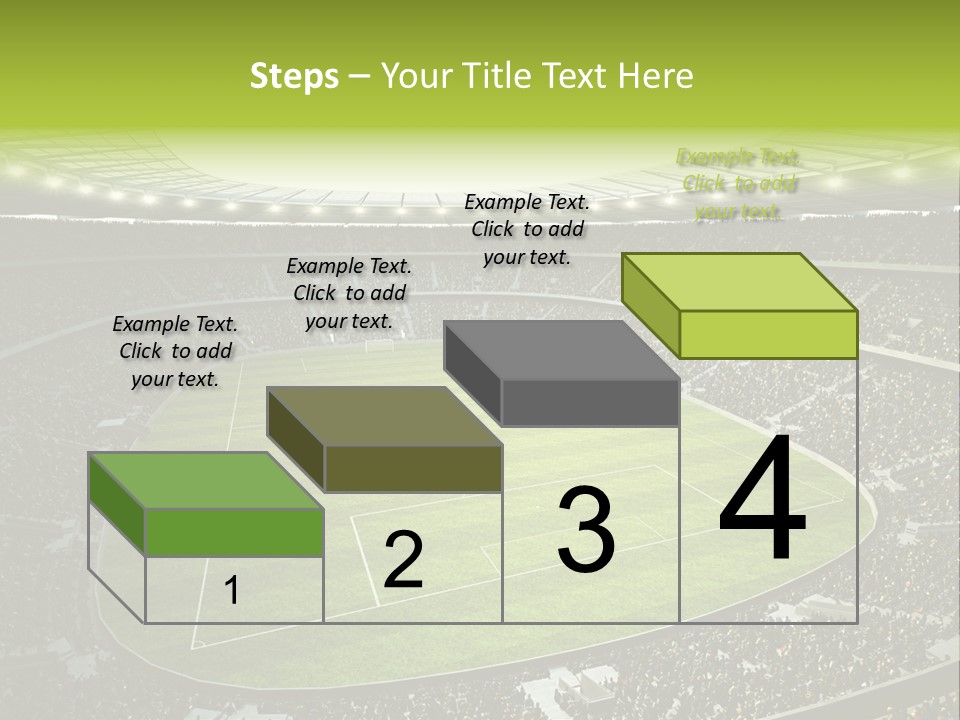 Grass Blue Football PowerPoint Template
