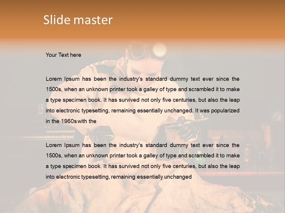 Potion Maladie Femme PowerPoint Template