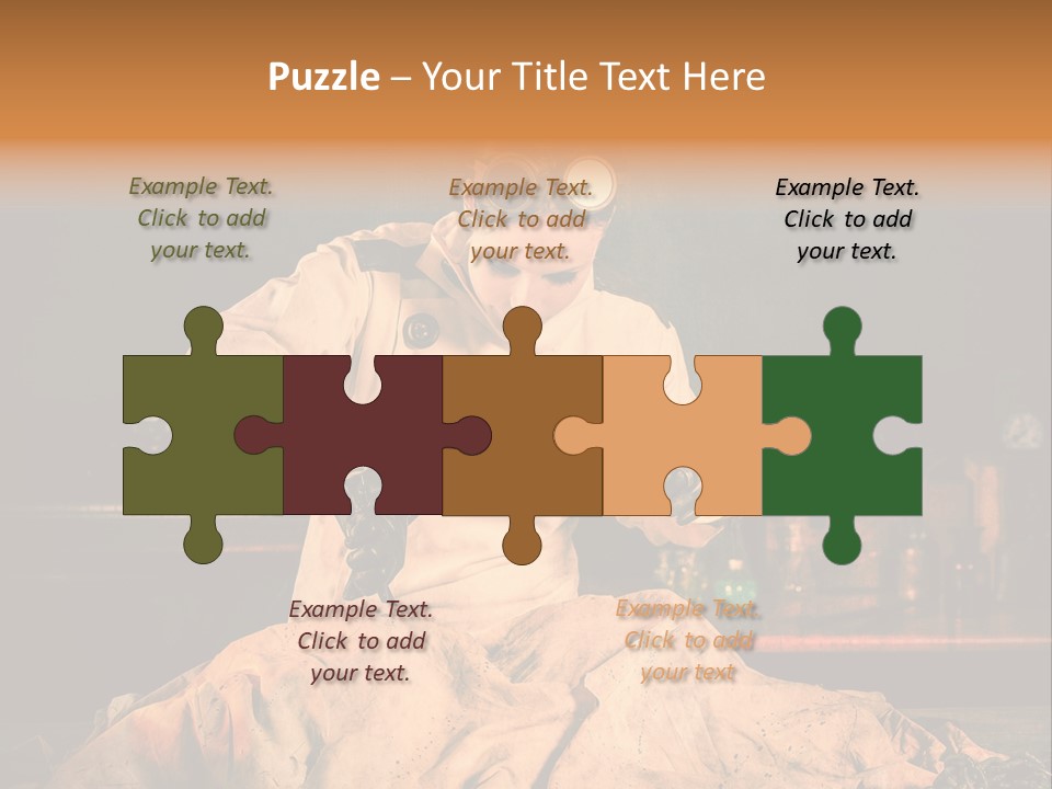 Potion Maladie Femme PowerPoint Template