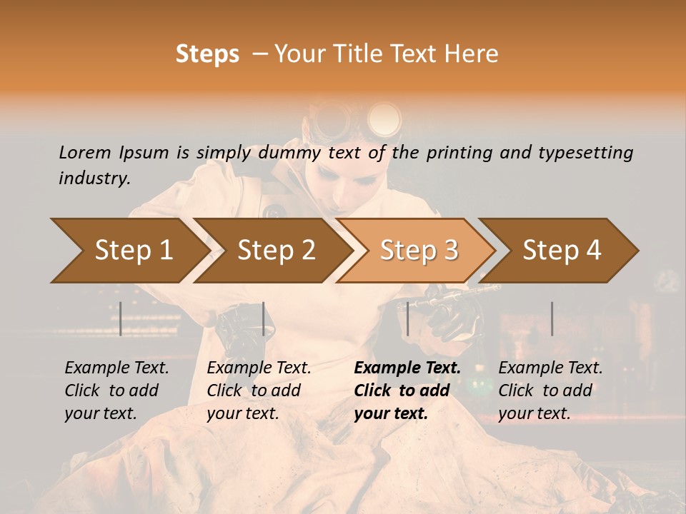 Potion Maladie Femme PowerPoint Template