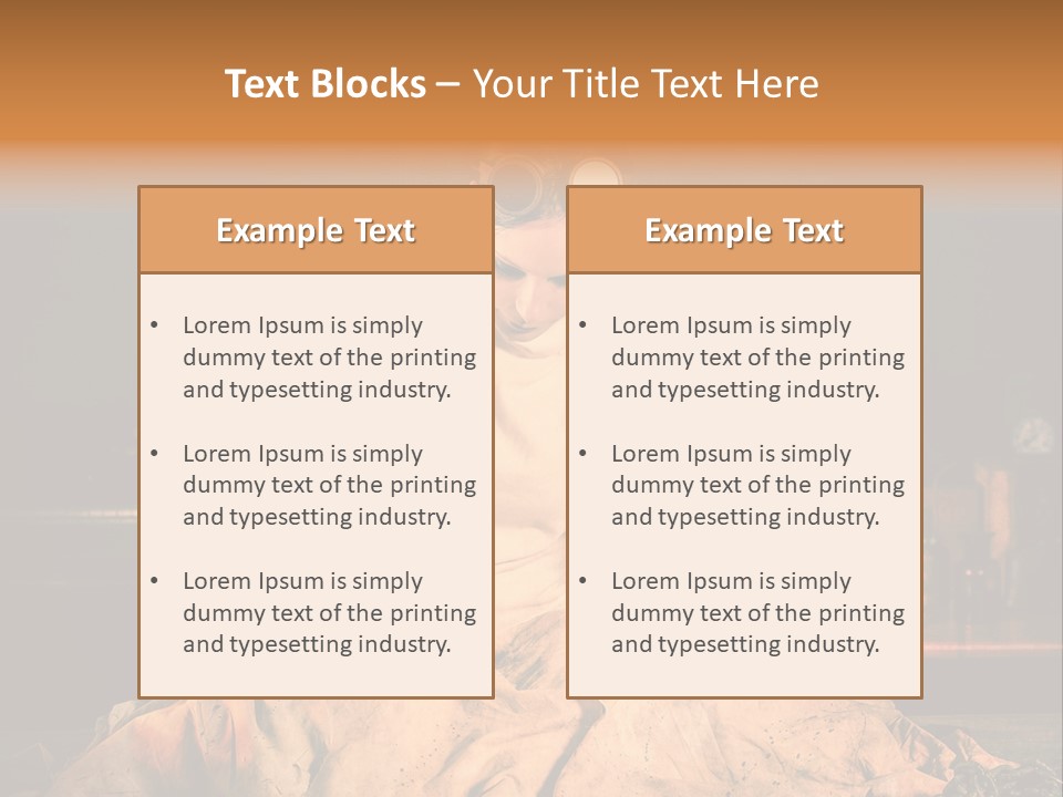 Potion Maladie Femme PowerPoint Template