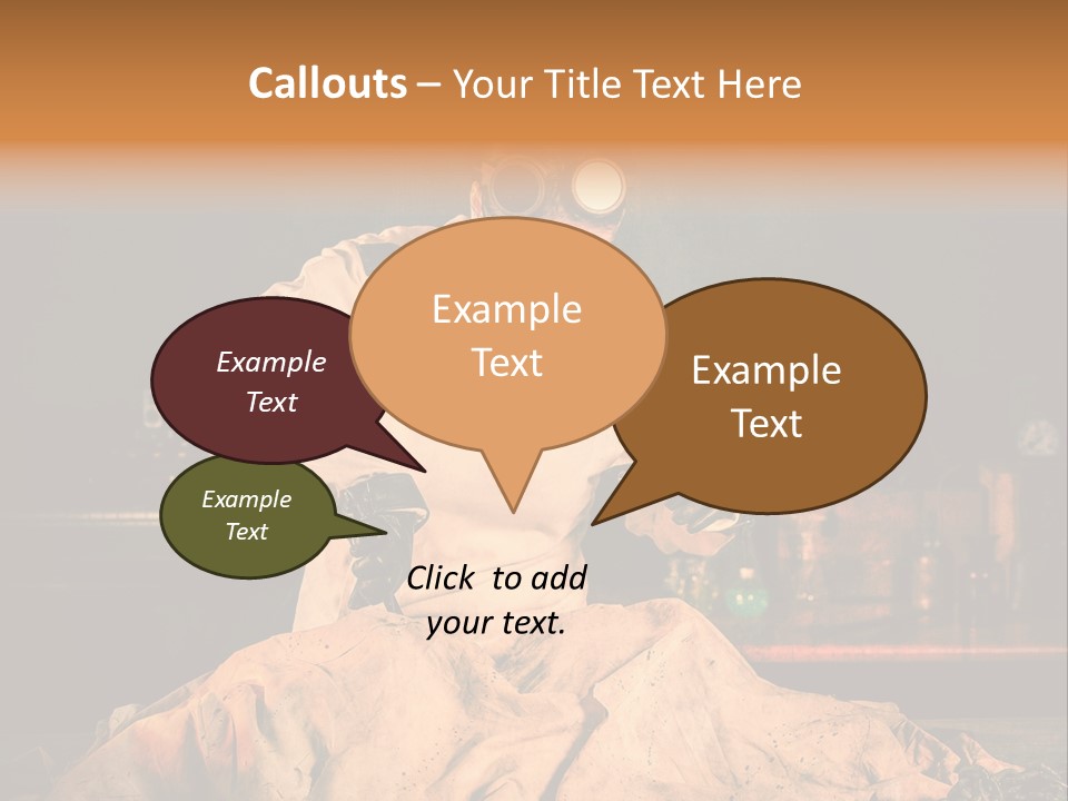 Potion Maladie Femme PowerPoint Template