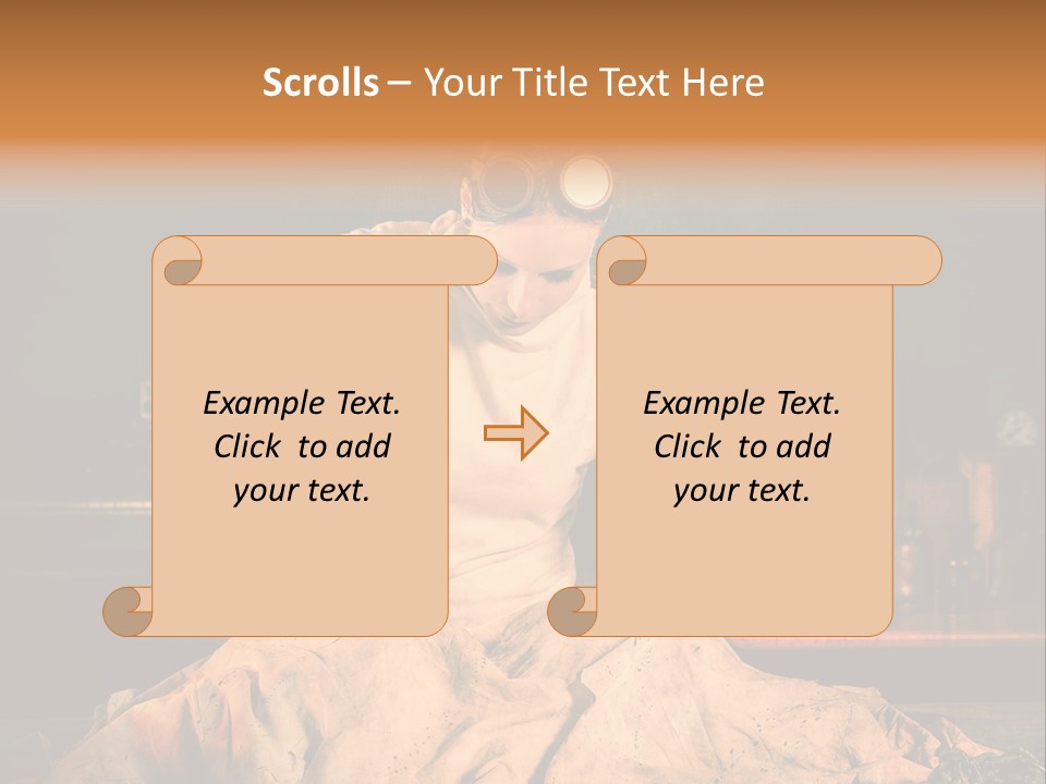 Potion Maladie Femme PowerPoint Template