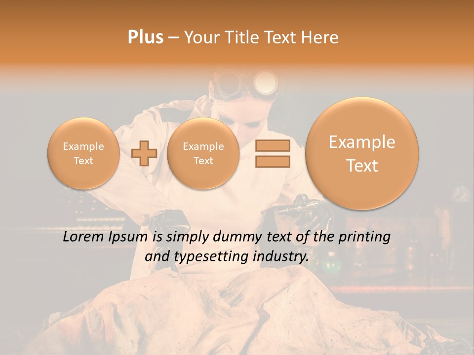 Potion Maladie Femme PowerPoint Template