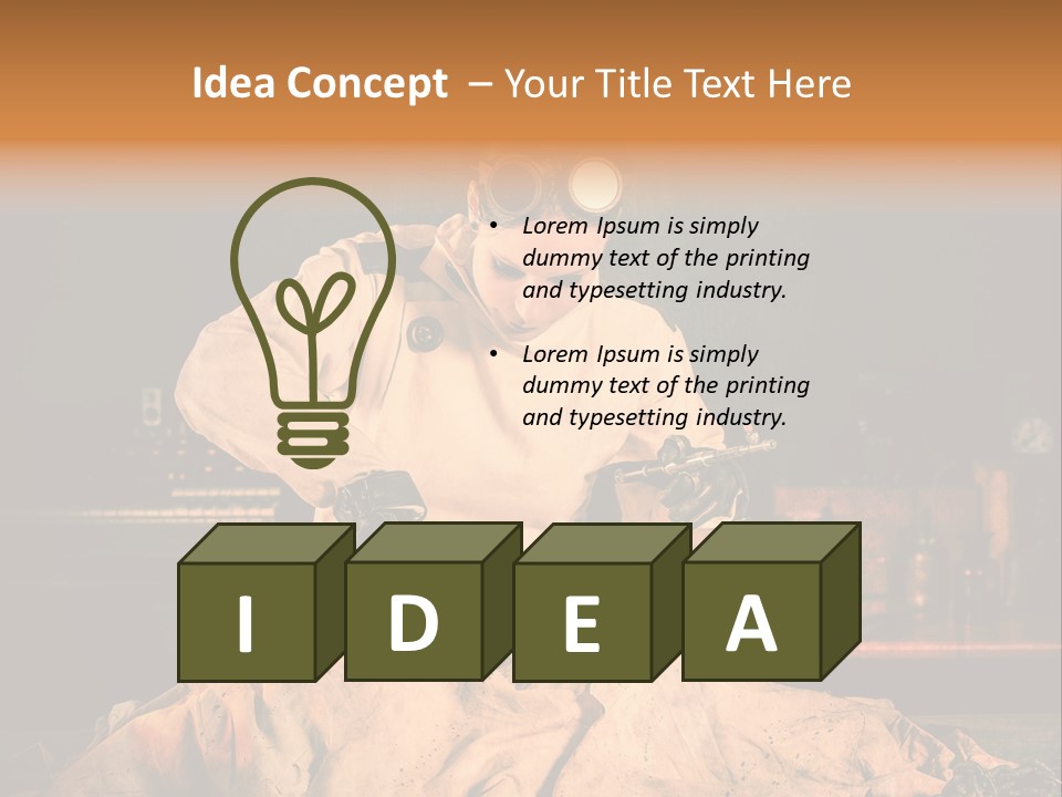 Potion Maladie Femme PowerPoint Template