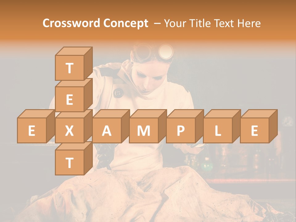 Potion Maladie Femme PowerPoint Template