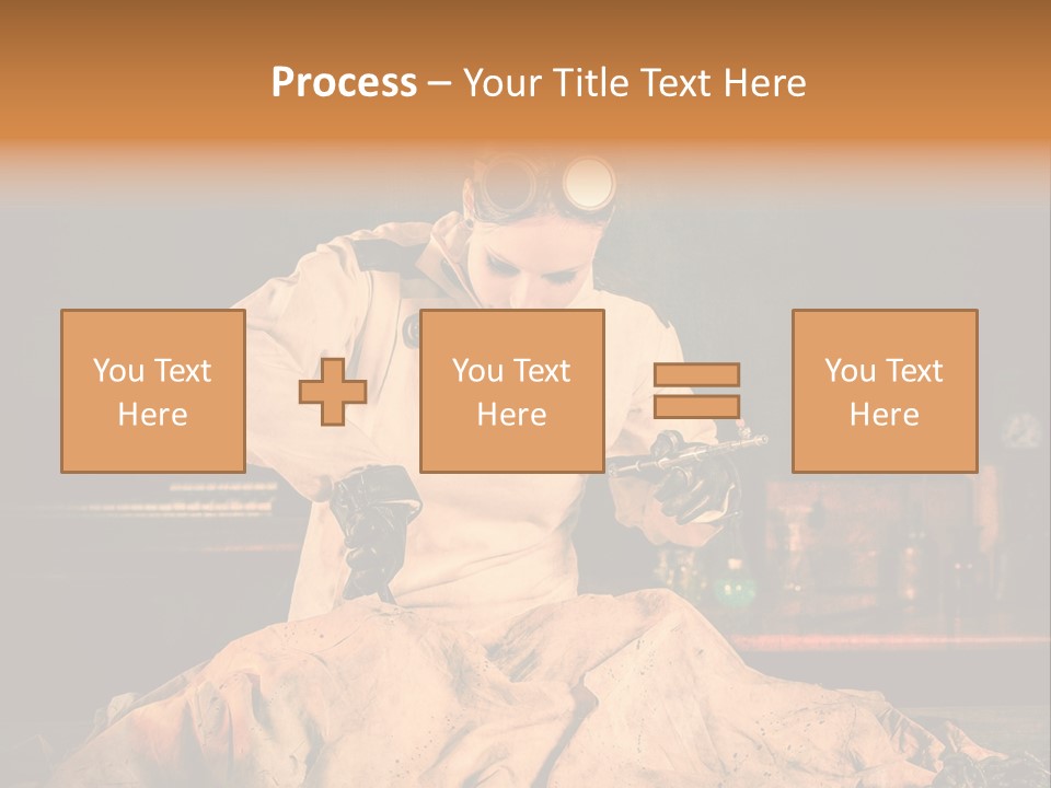 Potion Maladie Femme PowerPoint Template