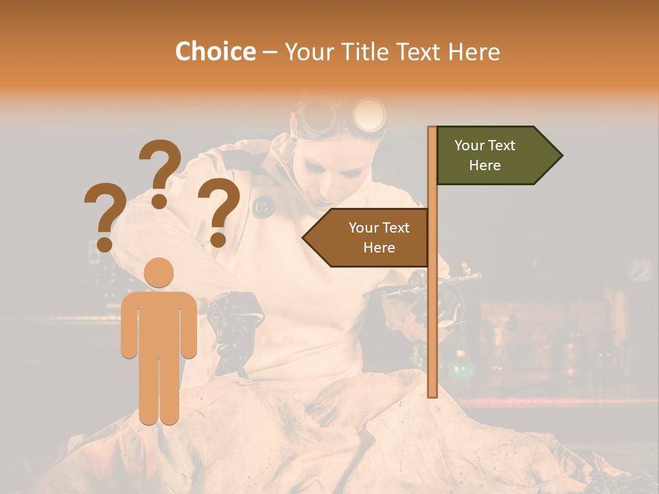 Potion Maladie Femme PowerPoint Template