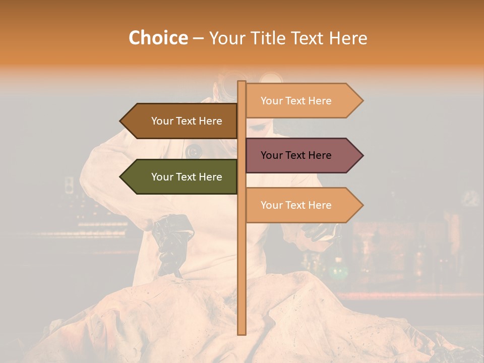 Potion Maladie Femme PowerPoint Template