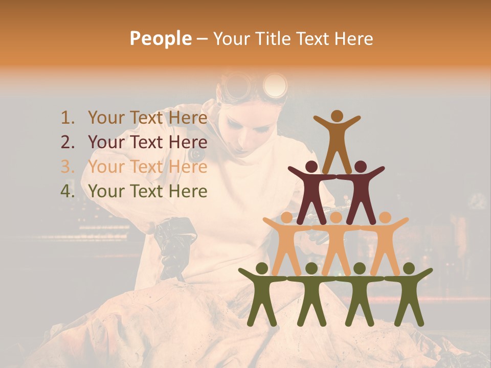 Potion Maladie Femme PowerPoint Template