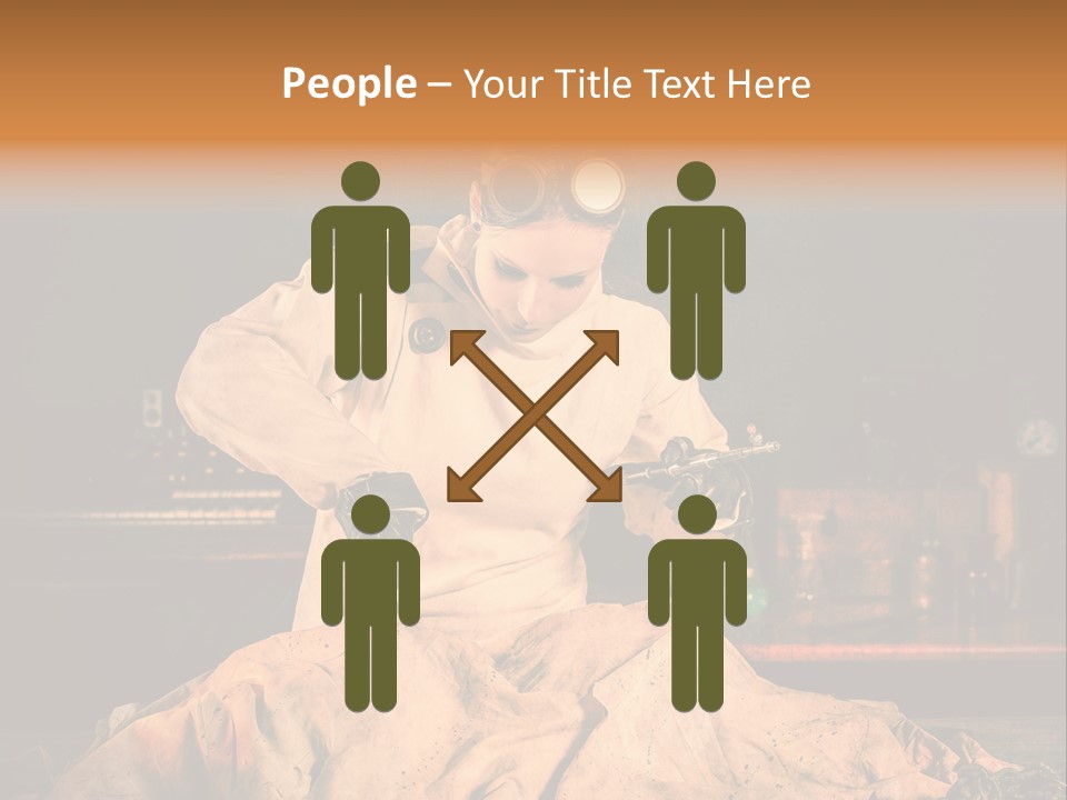 Potion Maladie Femme PowerPoint Template