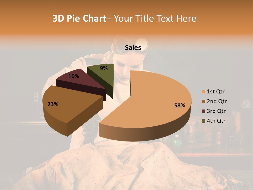 Potion Maladie Femme PowerPoint Template