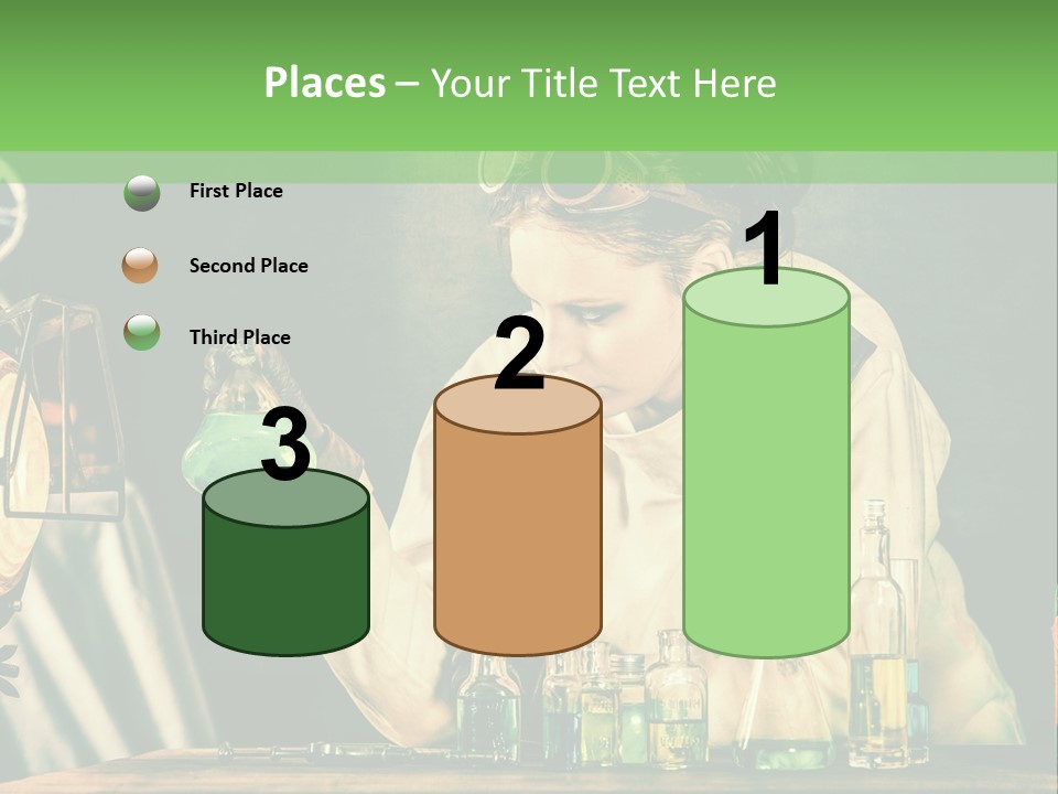 Blouse Pose Vaccin PowerPoint Template