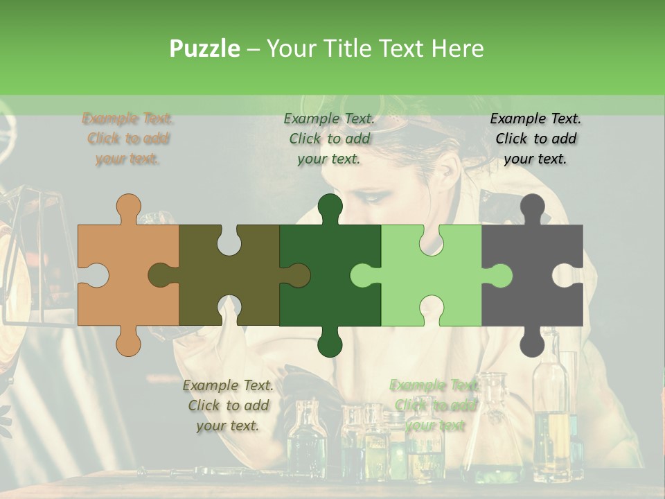 Blouse Pose Vaccin PowerPoint Template