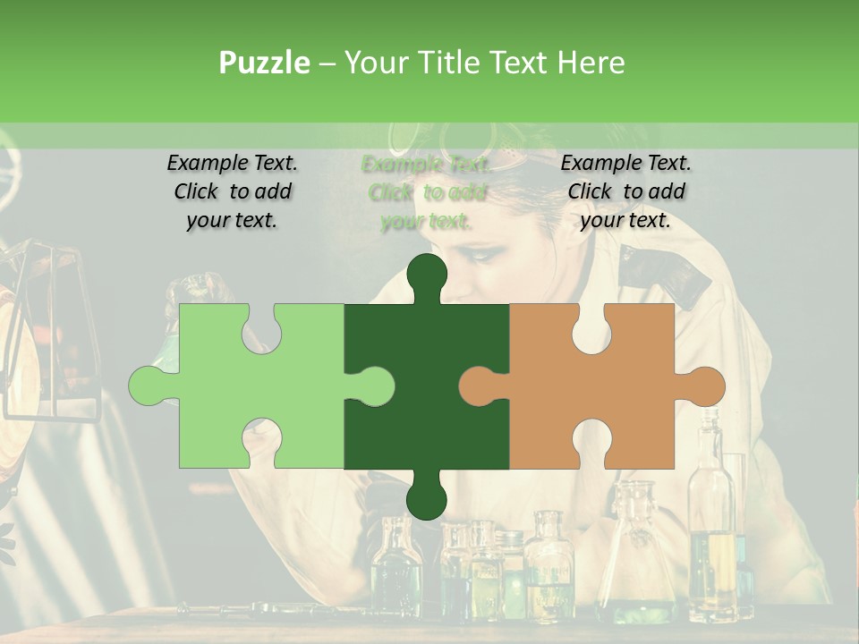 Blouse Pose Vaccin PowerPoint Template