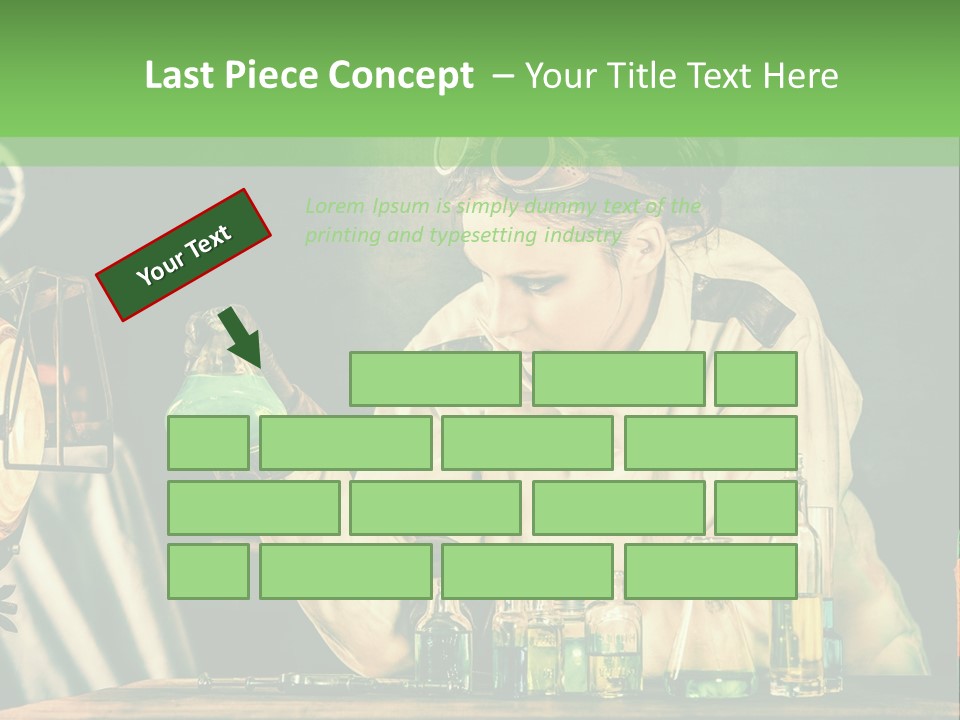 Blouse Pose Vaccin PowerPoint Template