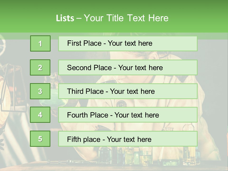 Blouse Pose Vaccin PowerPoint Template