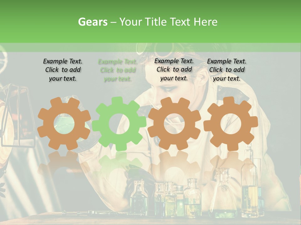 Blouse Pose Vaccin PowerPoint Template