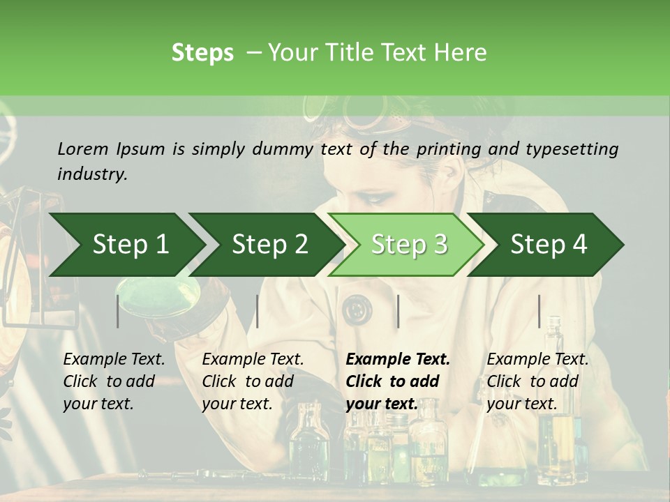 Blouse Pose Vaccin PowerPoint Template