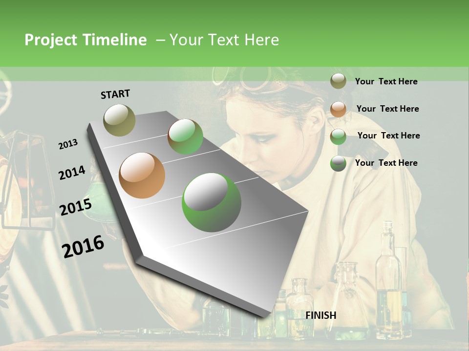 Blouse Pose Vaccin PowerPoint Template