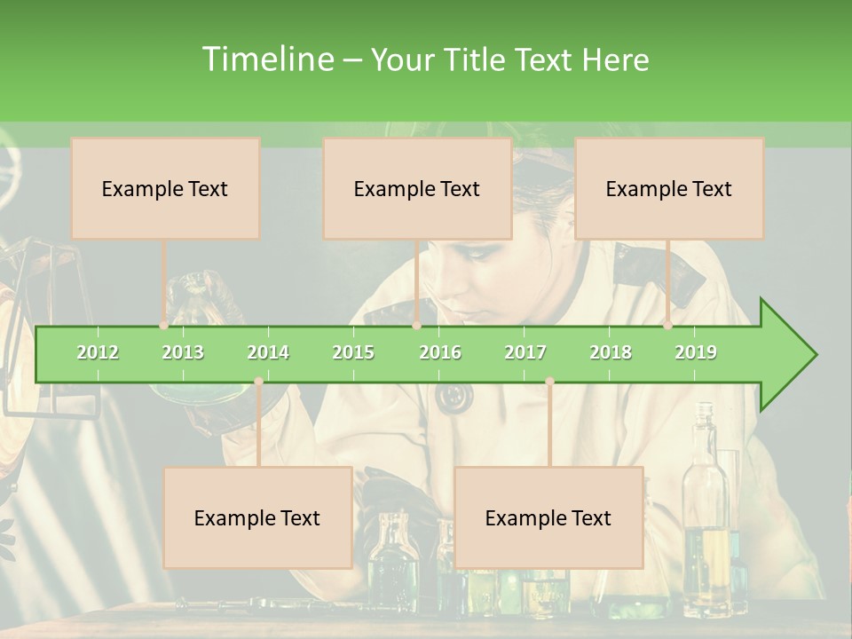 Blouse Pose Vaccin PowerPoint Template