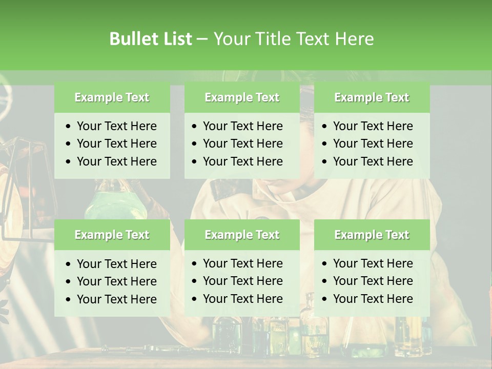 Blouse Pose Vaccin PowerPoint Template