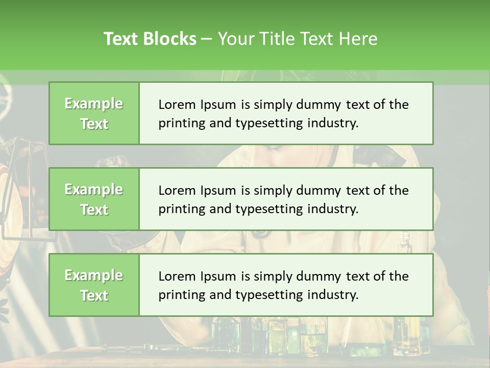 Blouse Pose Vaccin PowerPoint Template