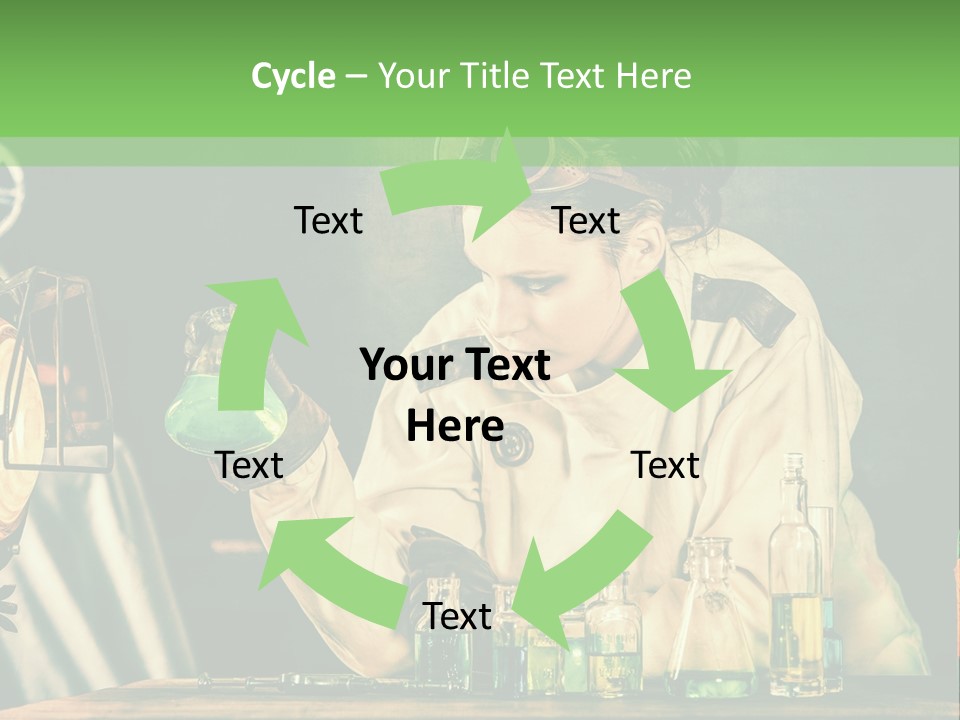 Blouse Pose Vaccin PowerPoint Template