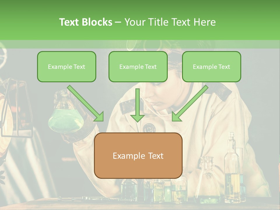 Blouse Pose Vaccin PowerPoint Template