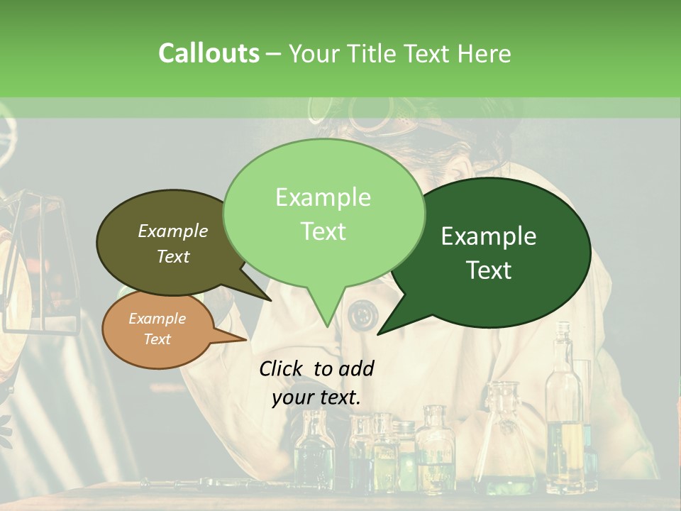 Blouse Pose Vaccin PowerPoint Template