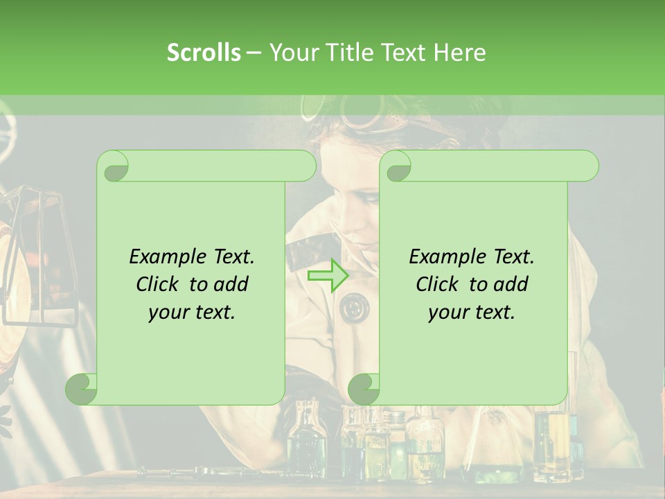 Blouse Pose Vaccin PowerPoint Template