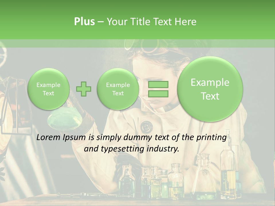 Blouse Pose Vaccin PowerPoint Template