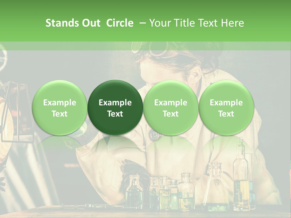 Blouse Pose Vaccin PowerPoint Template